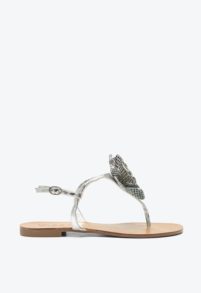 Flat Alina Prata Flor