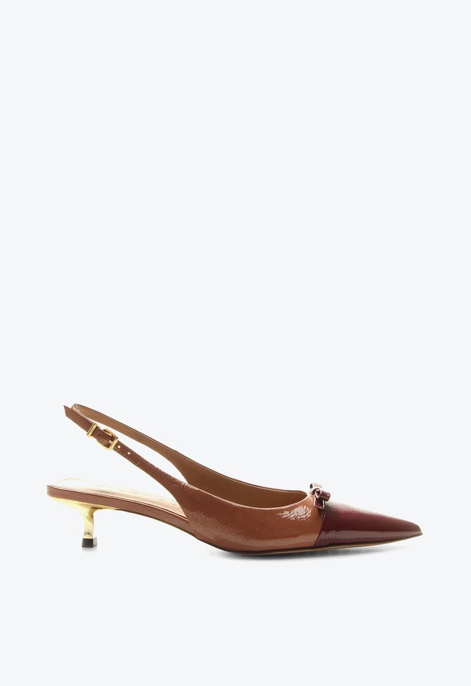 Slingback Cap Toe Leiria Marrom