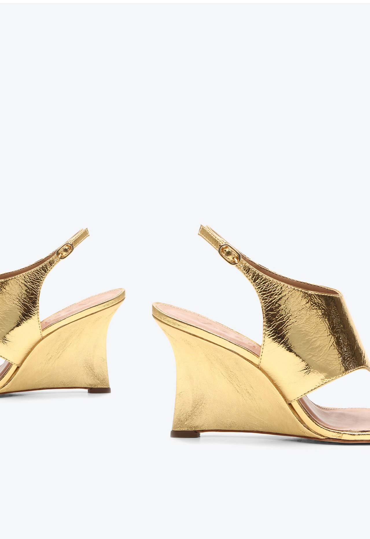 Sandália Anabela Mineápolis Dourada | Vicenza