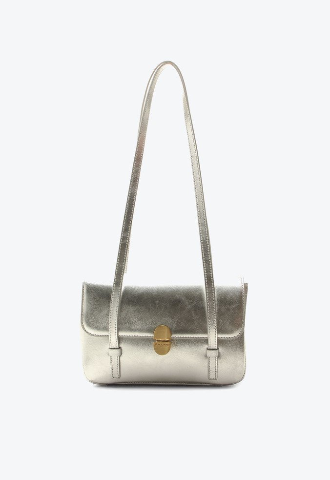 Bolsa Crossbody Kate Média Prata