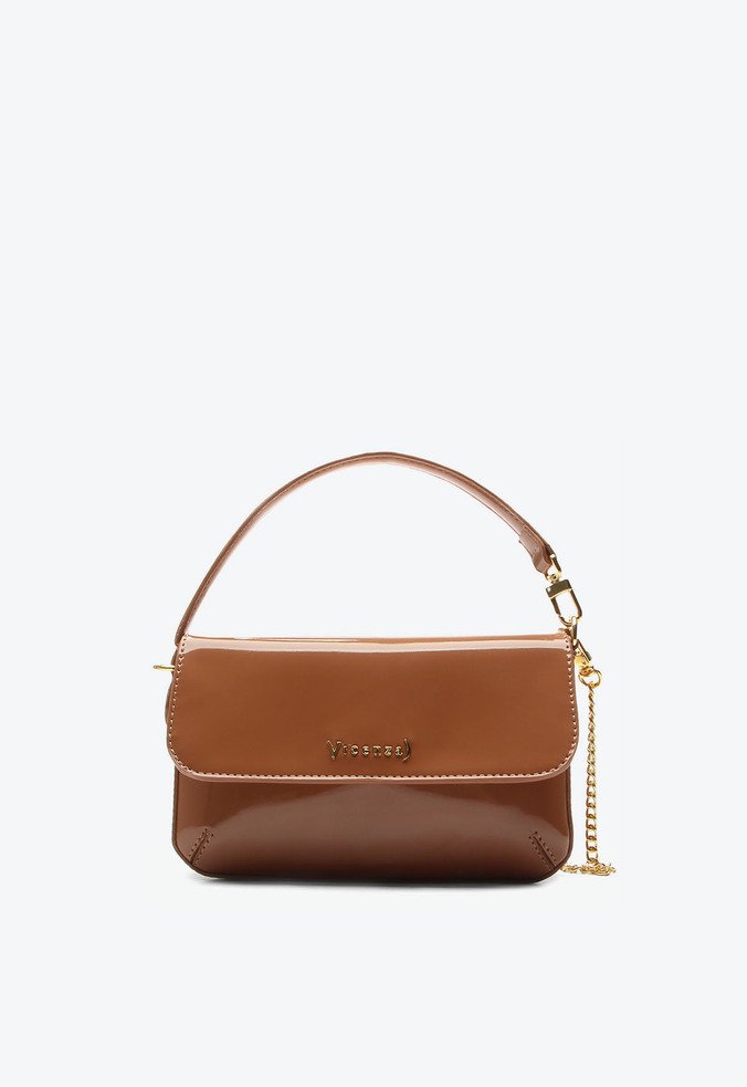 Bolsa Tiracolo Cíntia Pequena Caramelo