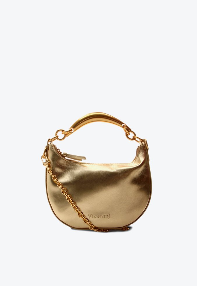 Bolsa Hobo Maya Pequena Dourado