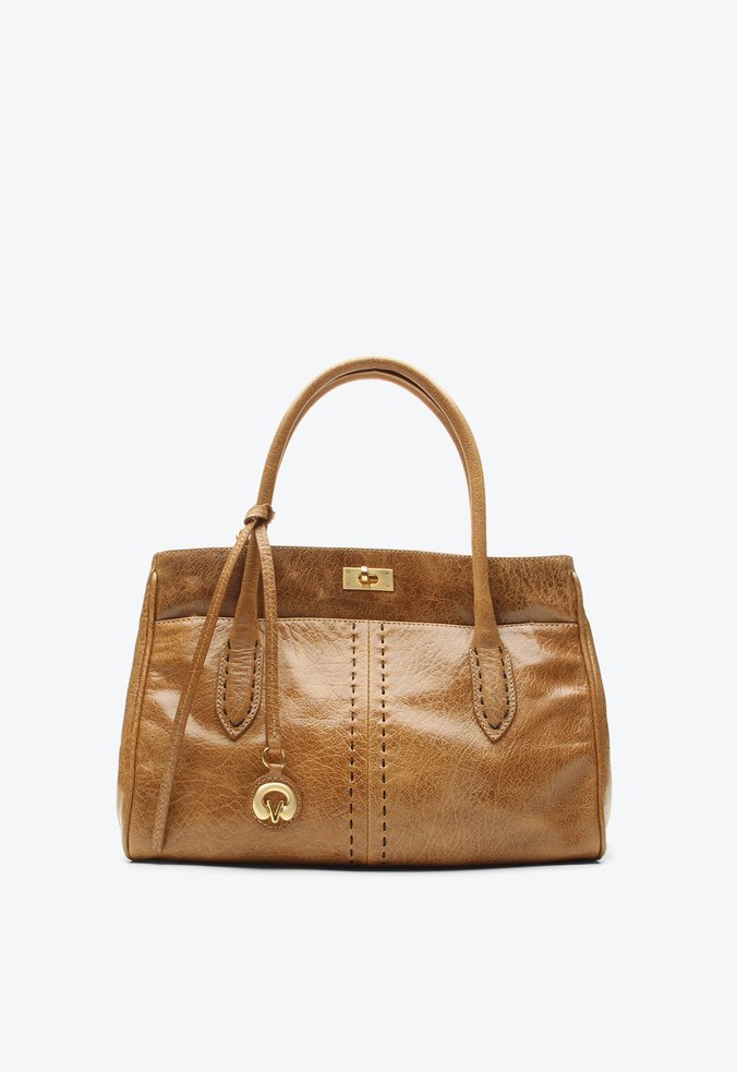 Bolsa Tote Betha Média Caramelo