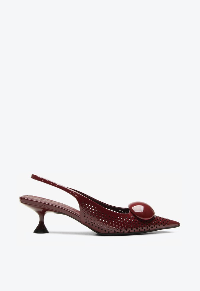 Slingback Indy Bordô