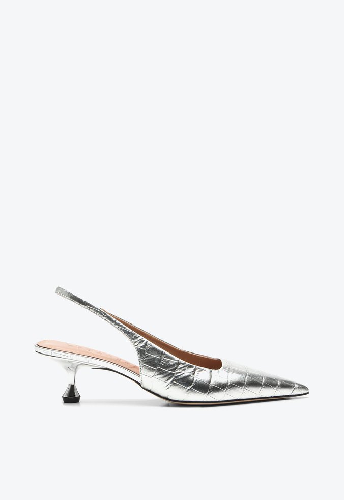 Slingback Servia Prata