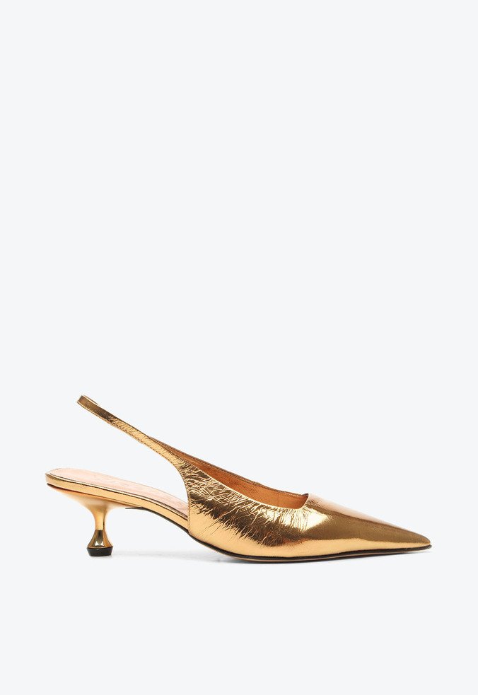 Slingback Servia Dourado