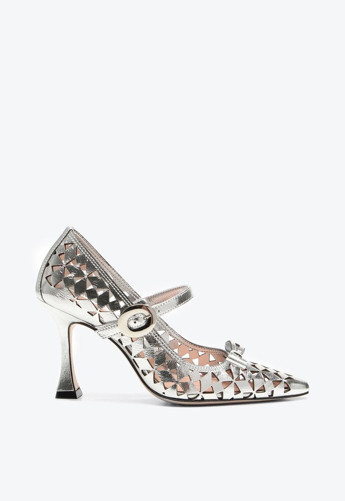 Scarpin Georgina Prata