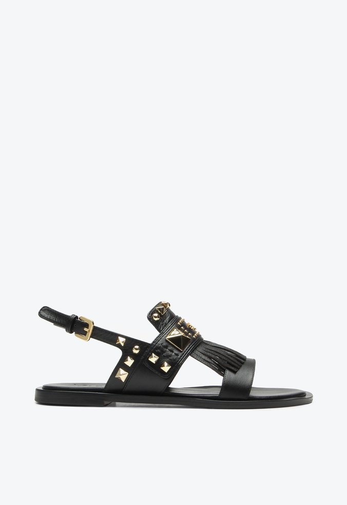 Flat Haia Preto Franjas