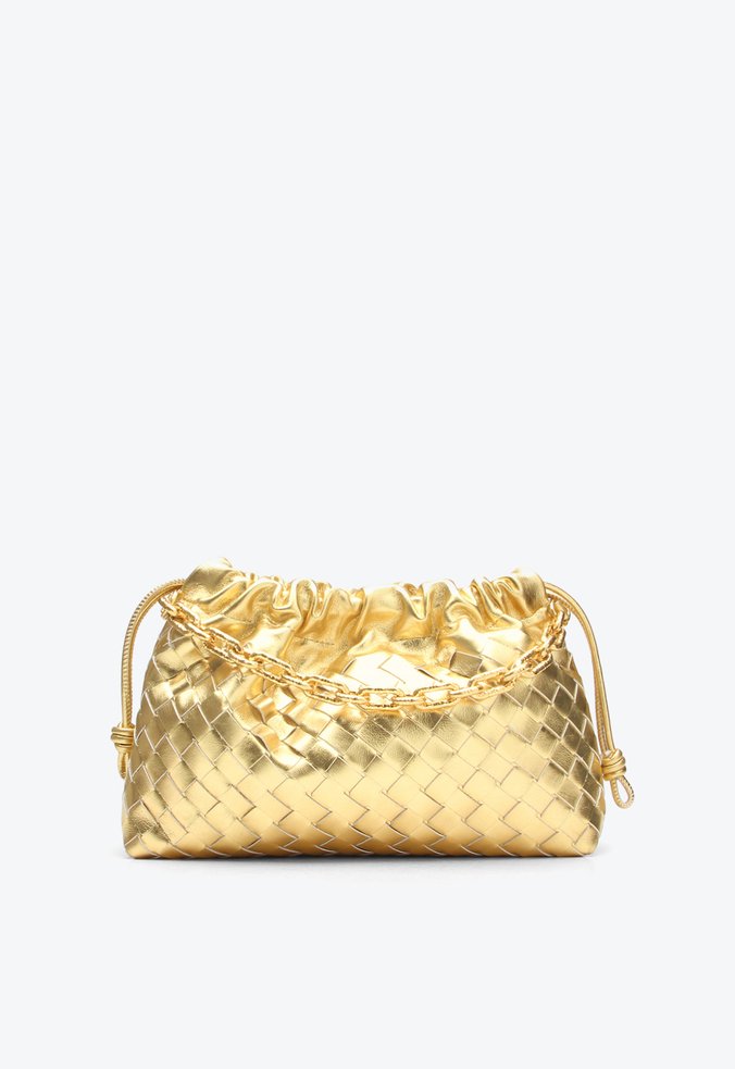 Bolsa Tiracolo Canoe Média Dourado