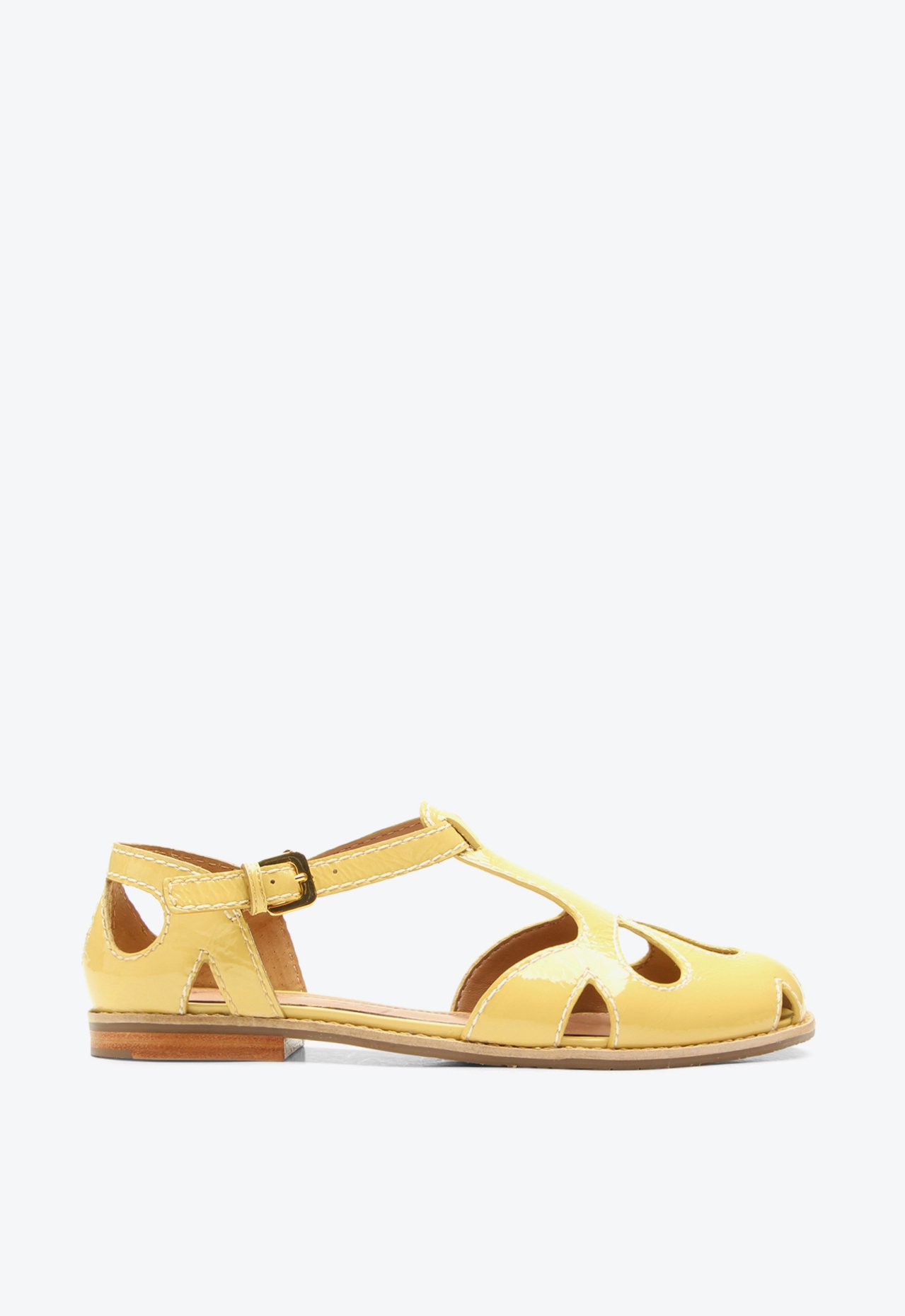 シェリー Flat Gia Amarelo Verniz | Vicenza