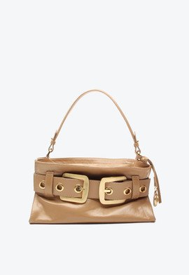 lady　0724 Bolsa Shoulder Lien Média Bege | Vicenza