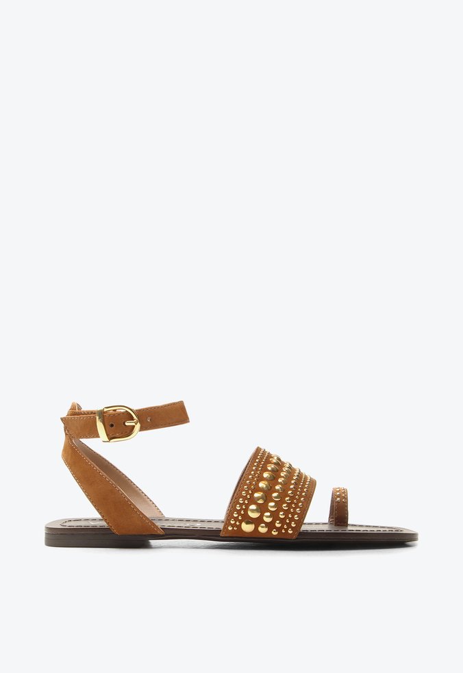 Flat Coimbra Caramelo Studs