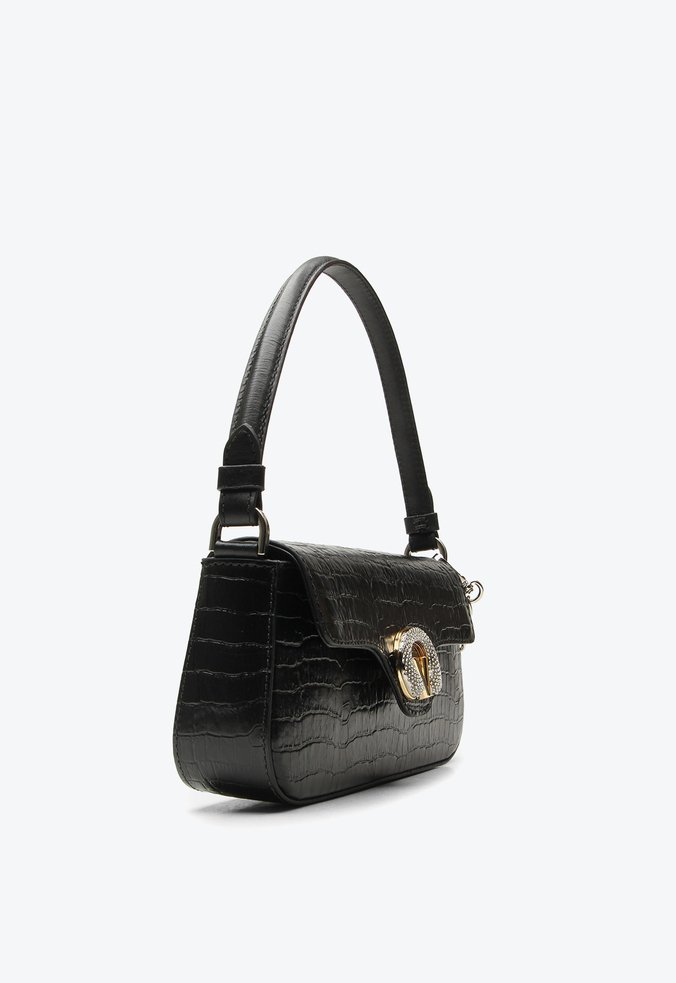 Bolsa Shoulder Suelen Média Preta | Vicenza