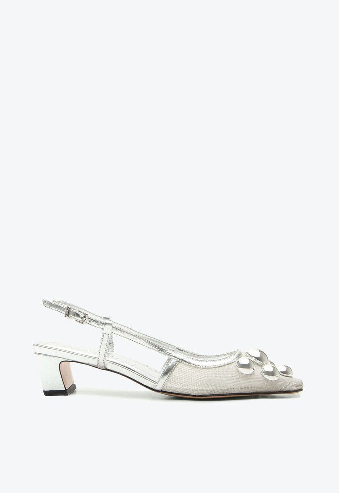 Slingback Elba Prata