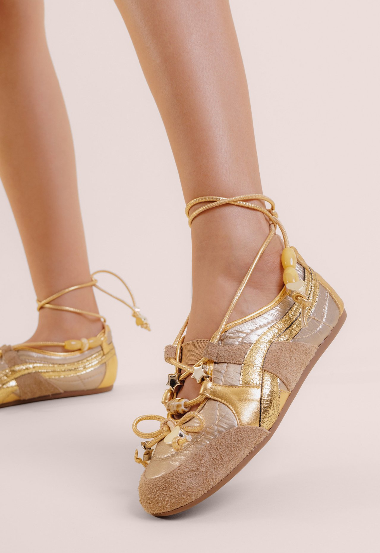 【n】OhmNanon Tênis VZN02' Cool Dourado | Vicenza