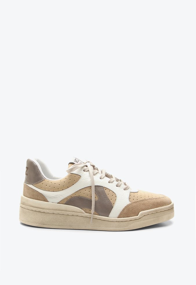 Tenis Nazare Bege Camurça