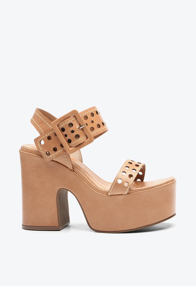 Sandália Meia Pata Zamzibar Caramelo