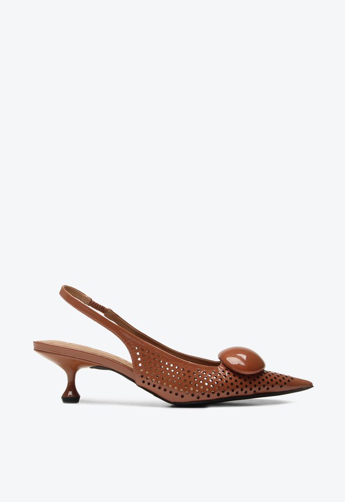 Slingback Indy Marrom