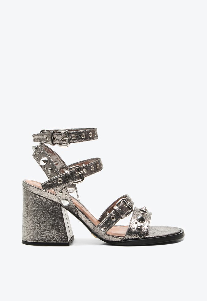 Sandália Cardigan Prata