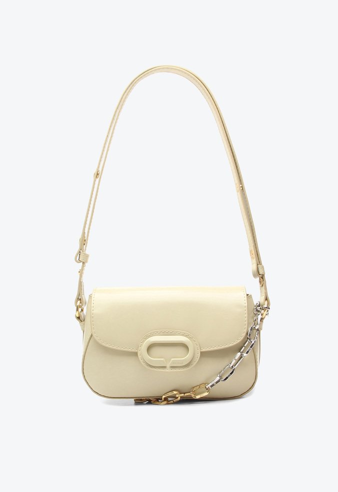 Bolsa Shoulder Eleonora Média Bege