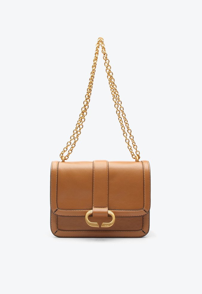 Bolsa Tiracolo Veronika Média Caramelo