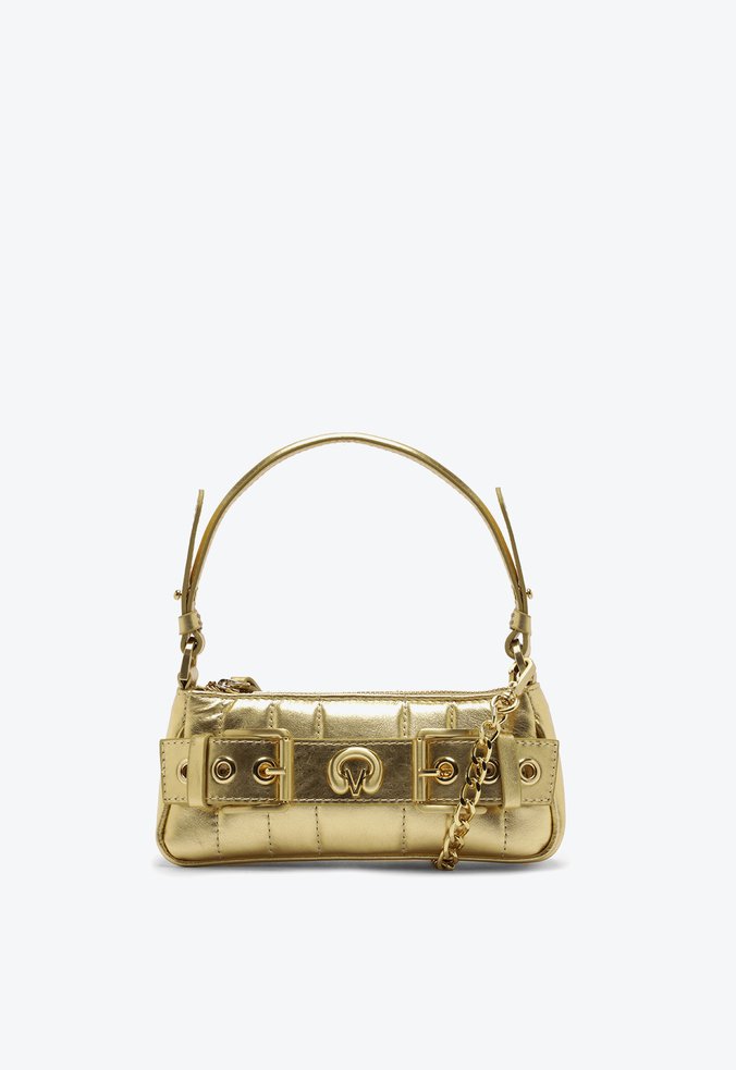 Bolsa Shoulder Lien Pequena Dourado