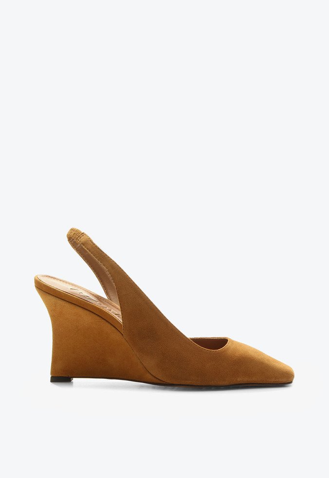 Slingback Anabela Perry Marrom