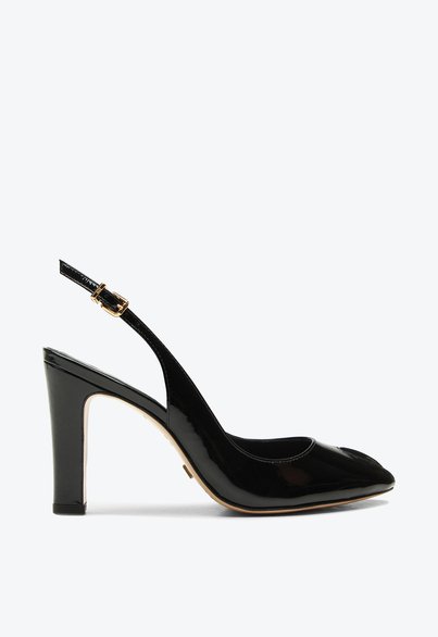 Slingback Peep Toe Marie Preto | Vicenza