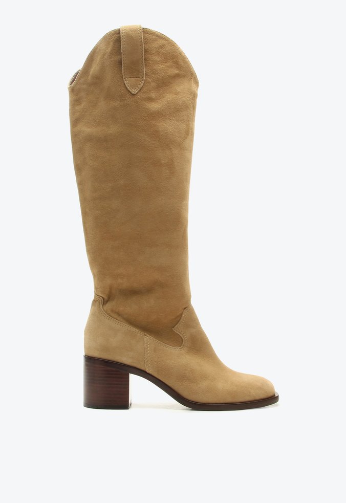 Bota Barbados Bege Camurça