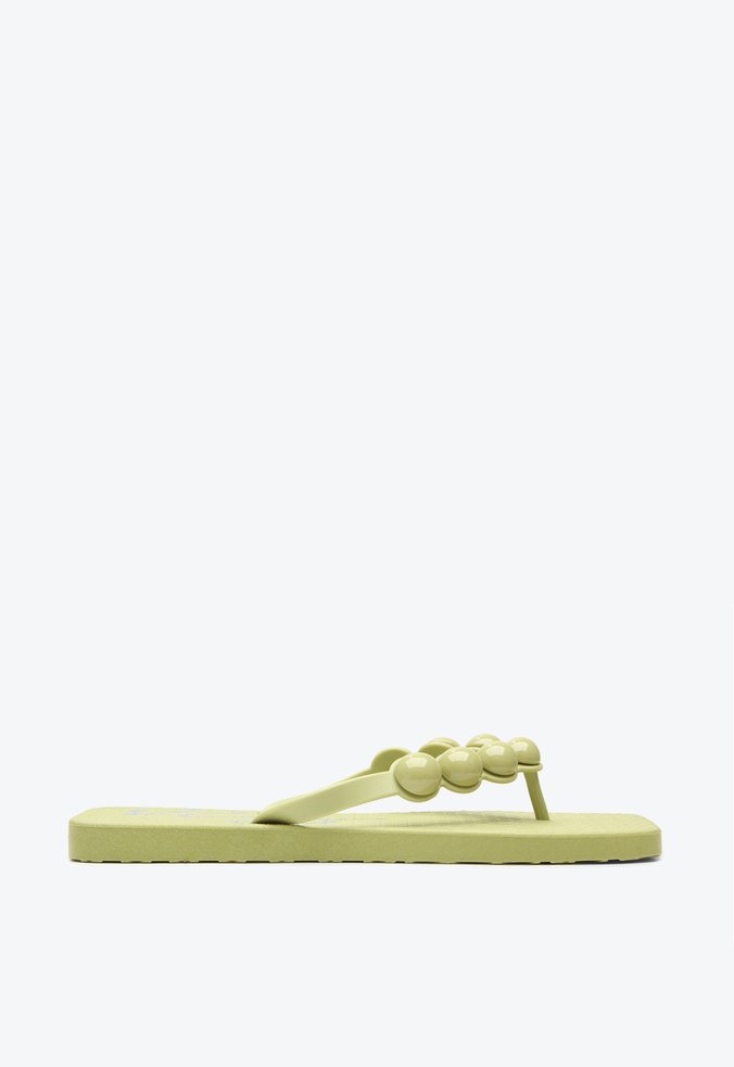 Flat Chinelo Flip Flop Verde + Necessaire VCZ