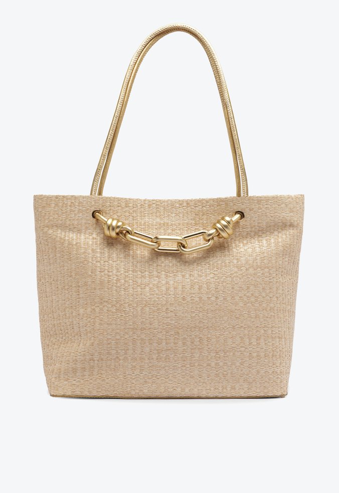 Bolsa Shopping Mavie Grande Bege 