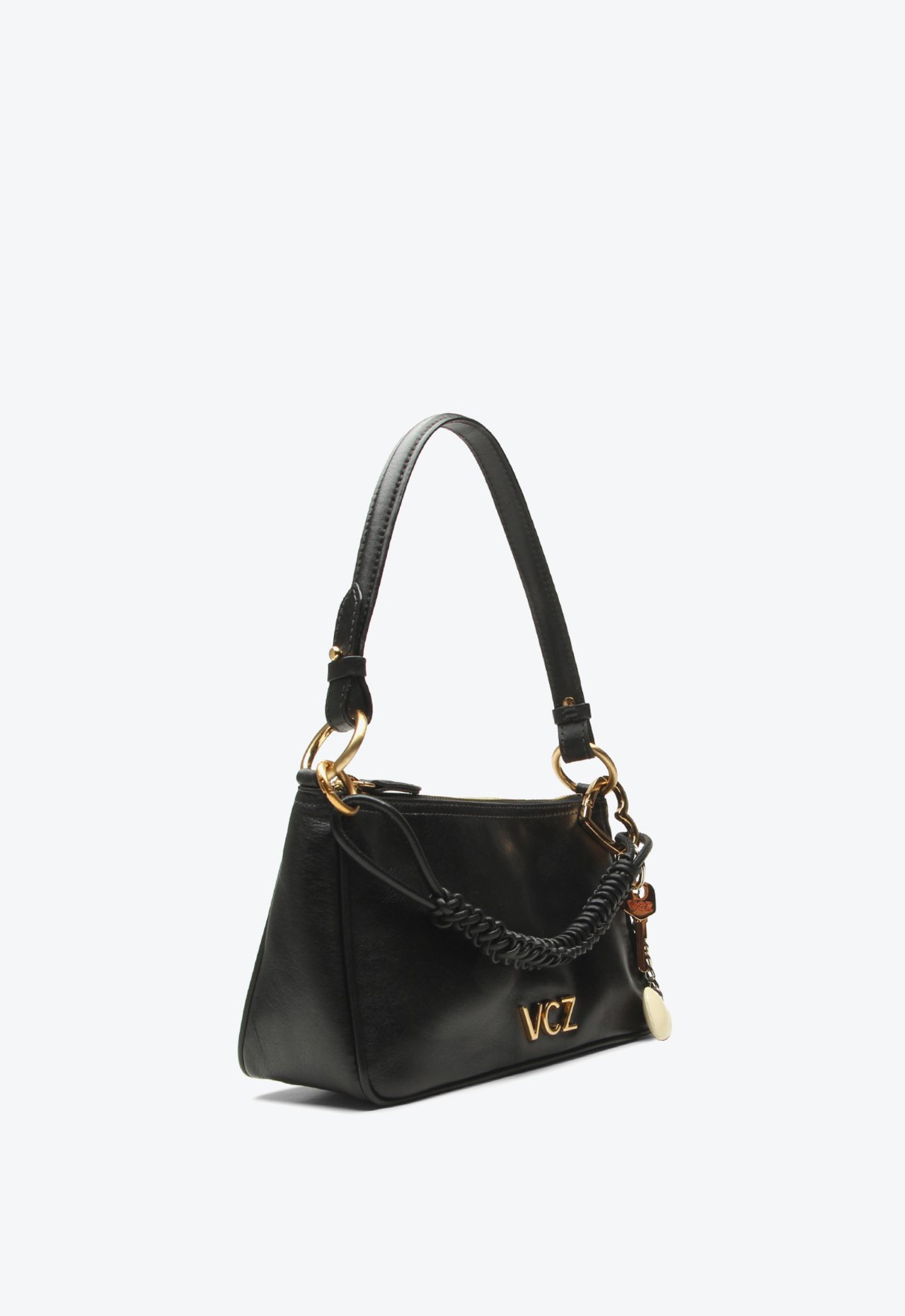 Bolsa Shoulder Charlotte Pequena Preto | Vicenza