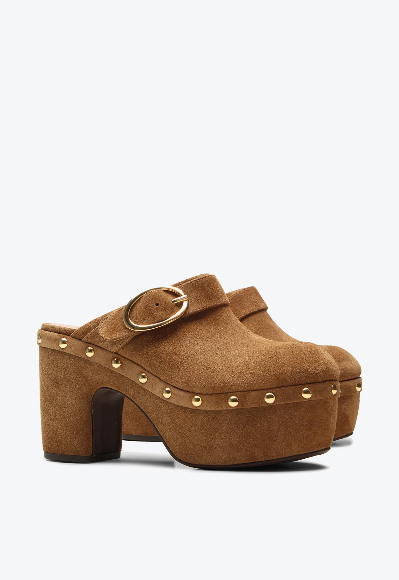 Mule Clog Amber Caramelo Camurça | Vicenza