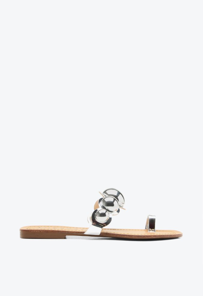 Flat Coimbra Prata Studs