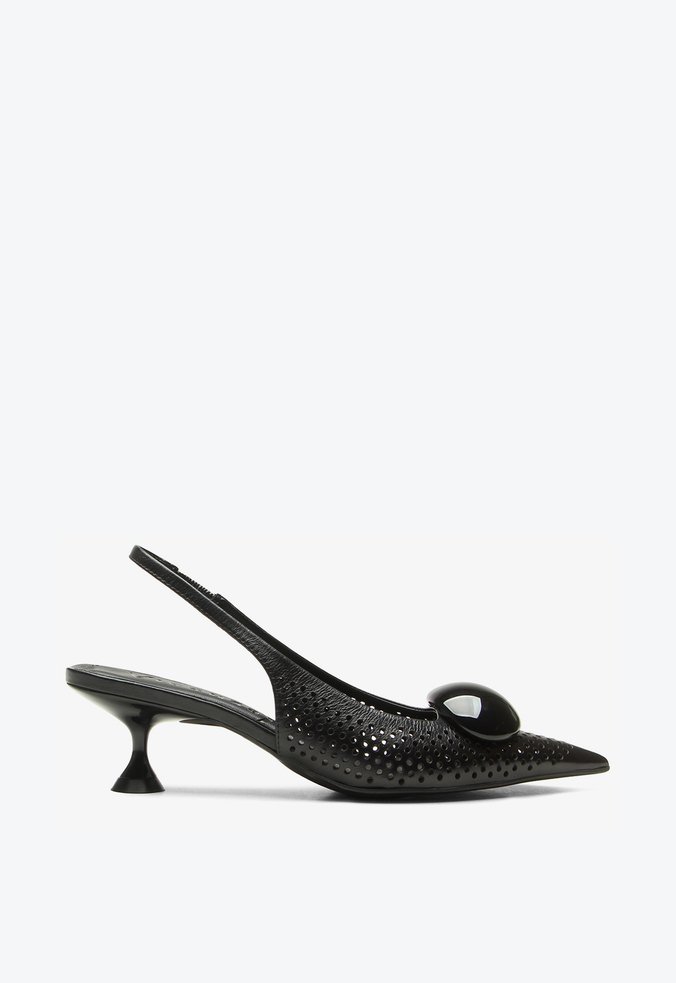 Slingback Indy Preto