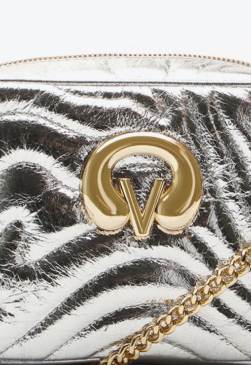 Bolsa Tiracolo Adele Pequena Prata | Vicenza