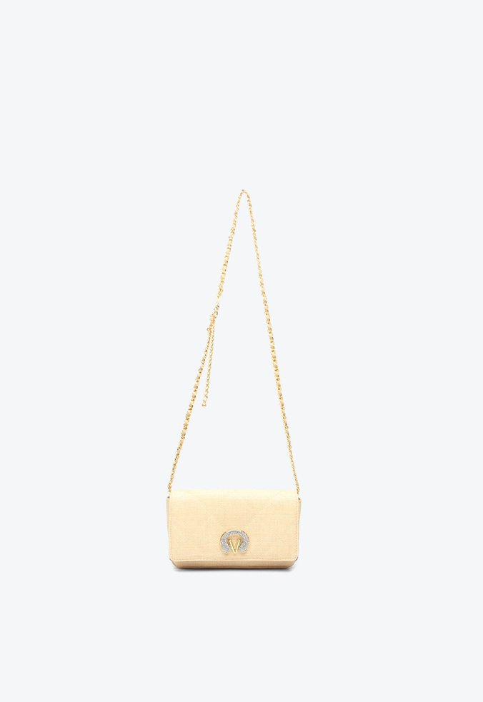 Bolsa Liz Tiracolo Pequena Bege