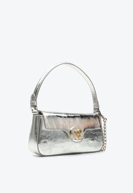 Bolsa Shoulder Suelen Média Prata | Vicenza