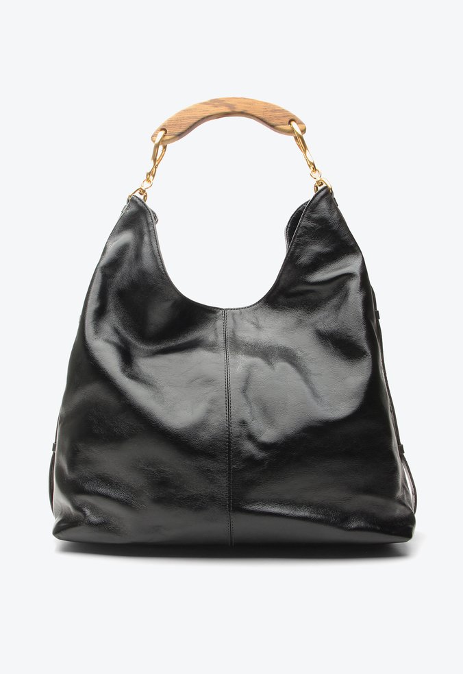 Bolsa Hobo Evelin Grande Preto