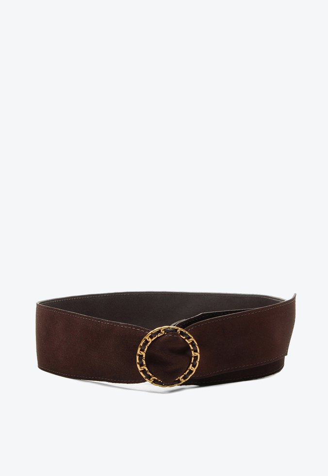 Cinto Katherina Marrom Camurça