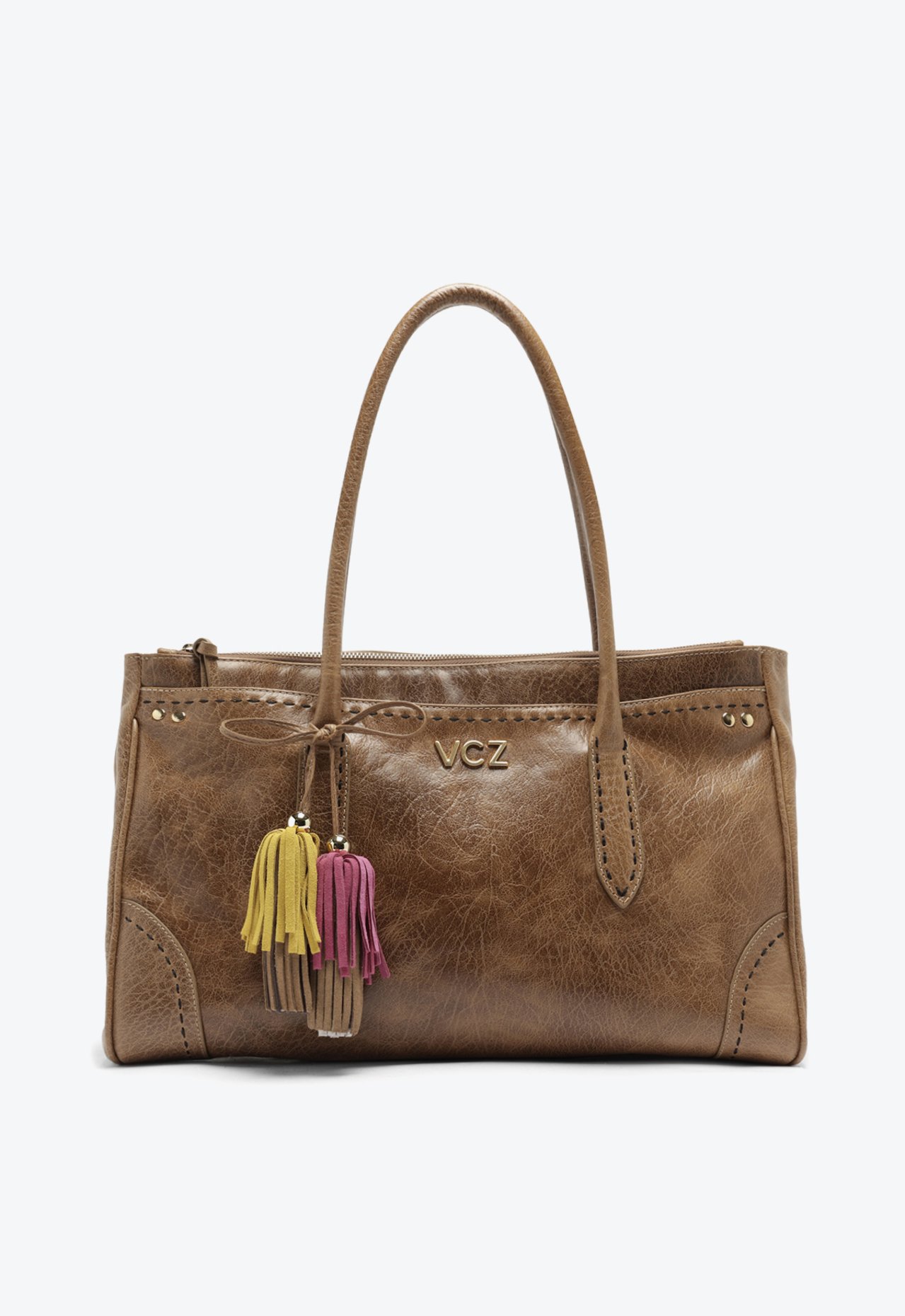 Bolsa Tote Julie Grande Caramelo | Vicenza