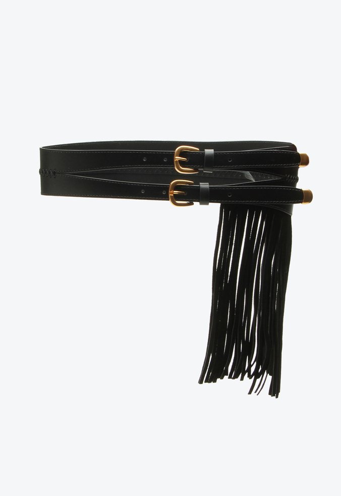 Cinto Gaya Preto Franjas