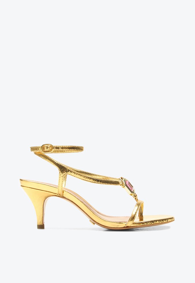 Sandália Cléo Dourada